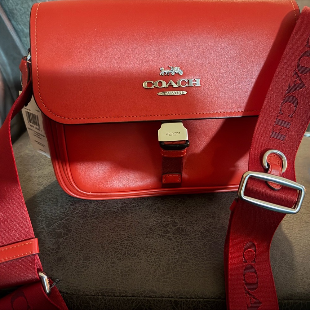 Coach Vibrant Red Crossbody Bag